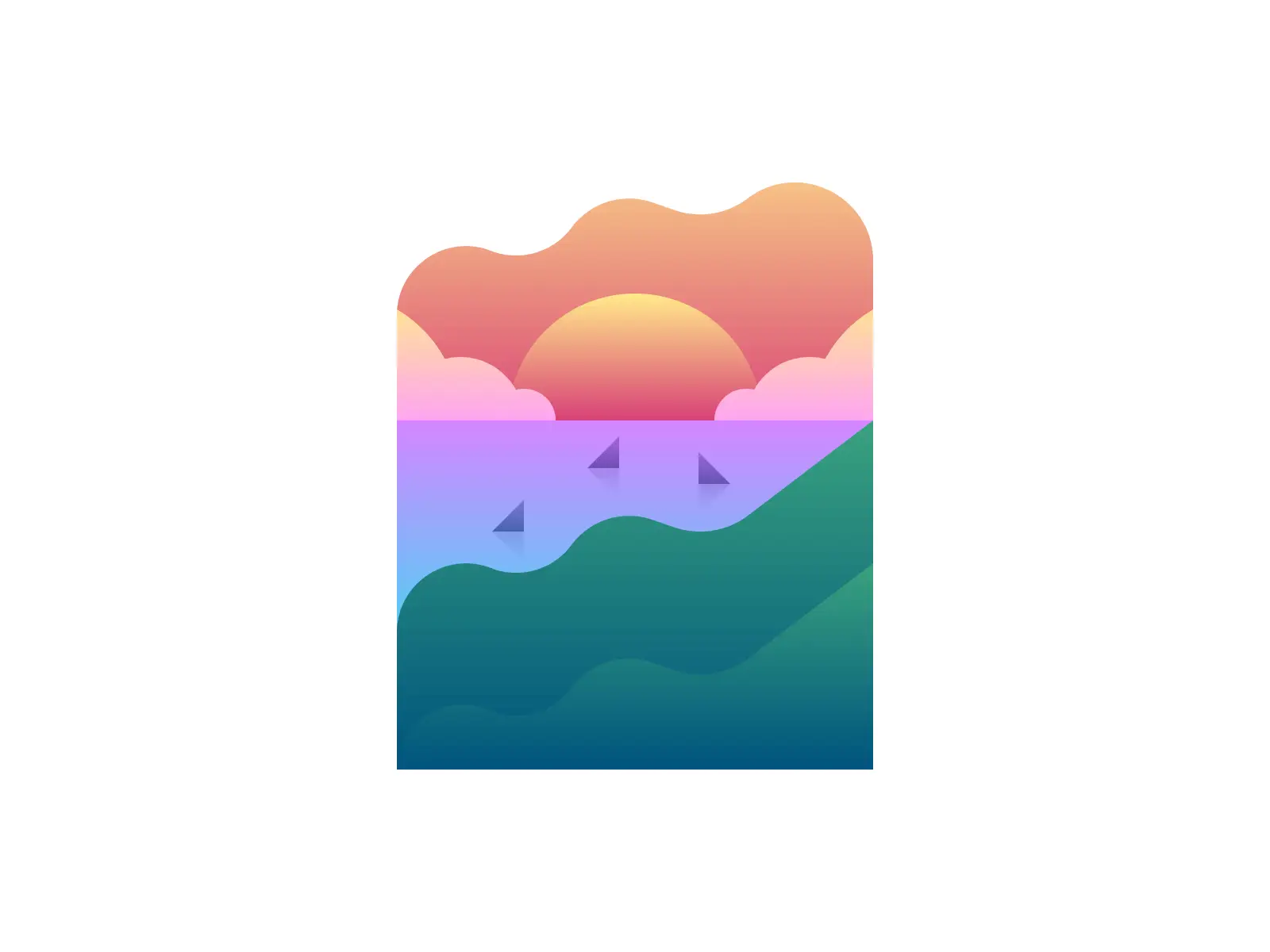Sailing into the sunset